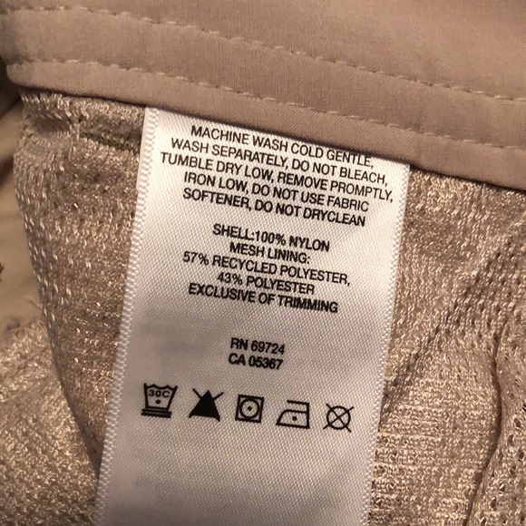 Columbia Omni Shade 2 in 1 pants / Bermuda shorts Bone color Size 4 short - Picture 4 of 15